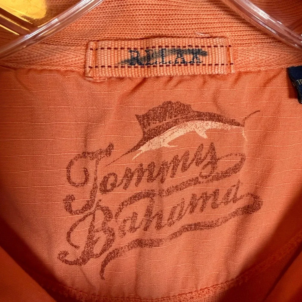Tommy Bahama Relax Mens‎ Orange 1/4 Zip Pullover Cotton Sweatshirt 73-TR241 L